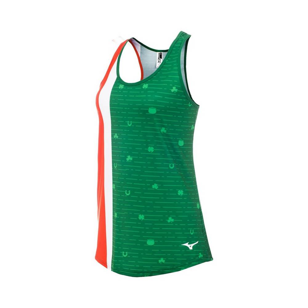 Mizuno Women's Printable Tank Top Green (421866-HVG)